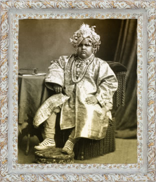 El Maharajá de Kapurthala cuando era pequeño